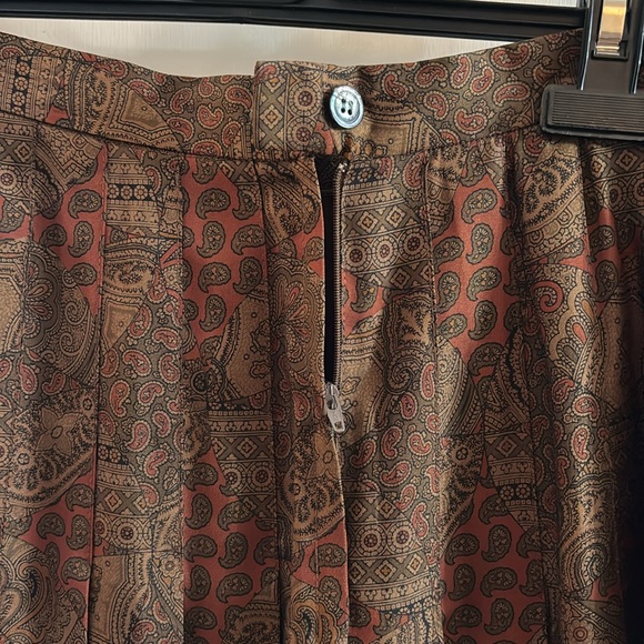 Vintage Silk Midi Skirt - Picture 3 of 3